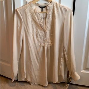 Ivory long sleeve blouse